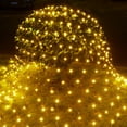 thumbnail image 6 of Christmas Net Lights 96 LED 6.5ft x 9.8ft Outdoor Christmas Bush Lights with 8 Modes, Connectable, Waterproof and Durable for Trees, Bushes, Christmas Decorations, Warm White, 6 of 7