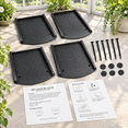 2 Pack Downspout Splash Block 24 Inch Rain Gutter Extensions for ...