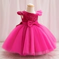 thumbnail image 3 of Toddler Girls Pageant Party Sequin Dress Ruffle Wedding Ball Gown, 3 of 4