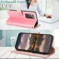 thumbnail image 2 of Allytechgroup Wallet Case for Samsung Galaxy Note 20 Ultra, Flip PU Leather Protective Case Cover With Strap Non-Slip Slim Lightweight Shock-Absorbent TPU Lanyard for Galaxy Note 20 Ultra, Pink, 2 of 8