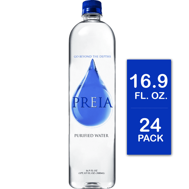 PREIA Purified Drinking Water, 16.9 fl. oz., 24 Count