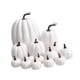 thumbnail image 3 of 14 calabazas artificiales para Halloween, manualidades de varios tamaños, decoración del hogar de temporada. Blanco, 3 of 9