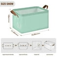 thumbnail image 3 of Ryvnso Blue Green Storage Bins Large Basket Foldable Cube Toys Organizer with Handles 2 PCs, 3 of 8