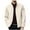 Beige, variant on Wyobmus Men's Fall Regular Fit Jacket Fashion Loose Flip Collar Solid Color Versatile Jacket Zipper Pocket Long Sleeved Hooded Jacket Beige