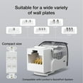 thumbnail image 4 of Cat6 Keystone Jack Toolless 25-Pack, Slim Profile RJ45 Ethernet Wall Jack 90-Degree for UTP CAT6/CAT5E/CAT5 Network Cable, Keystone Wall Plate and Patch Panel, White, 4 of 7
