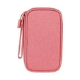 thumbnail image 2 of Abbracc Electronics Travel Organizer Travel Cable Organizer Bag for Cords Cables 1 layer 1 layer Pink, 2 of 9