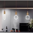 thumbnail image 5 of LINLIN 2 Pack New LED Light Bulbs,LED Filament Bulb 4W Decorative Light Bulb E27 Screw Mouth Retro Soft Filament Bulb Creativity Irregular Line Lights, for Cabinet Display, 5 of 8