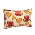 thumbnail image 2 of Balery Cups of Tea Bedding Queen Pillow Cases - Envelope Closure - Soft Brushed Microfiber Fabric - Shrinkage and Fade Resistant Pillow Cases-14"x20", 2 of 9