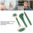 thumbnail image 4 of Jadestone Roller Set, Handheld Jadestone Roller and Gua Sha Set Portable  for Facial Skin Green,White, 4 of 7