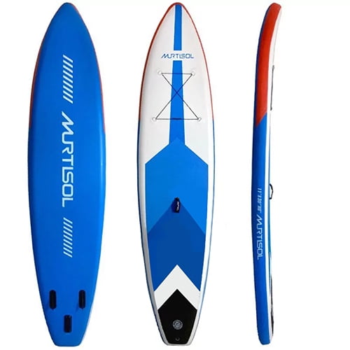 11FT Inflatable Stand up Paddle Board Ultra-Thick Durable PVC w/Premium SUP Accessories & Carry Bag |upgraded paddle boards w/ 3 Fish Fin for Paddling |Up to 350LB
