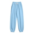thumbnail image 6 of Shadoumai Girls Casual Sweatpants Letter Graphic Print Kid Activewear Elastic Waist Joggers Joggers For Play Everyday Wear,Girl Uniform Pants 7-8 Years, 6 of 6