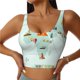 thumbnail image 1 of Balery World Travel Map Sujetadores deportivos con espalda cruzada para mujer, acolchados, sin costuras, de alto impacto, ideales para yoga, gimnasio, entrenamiento y fitness.-X-Large, 1 of 8