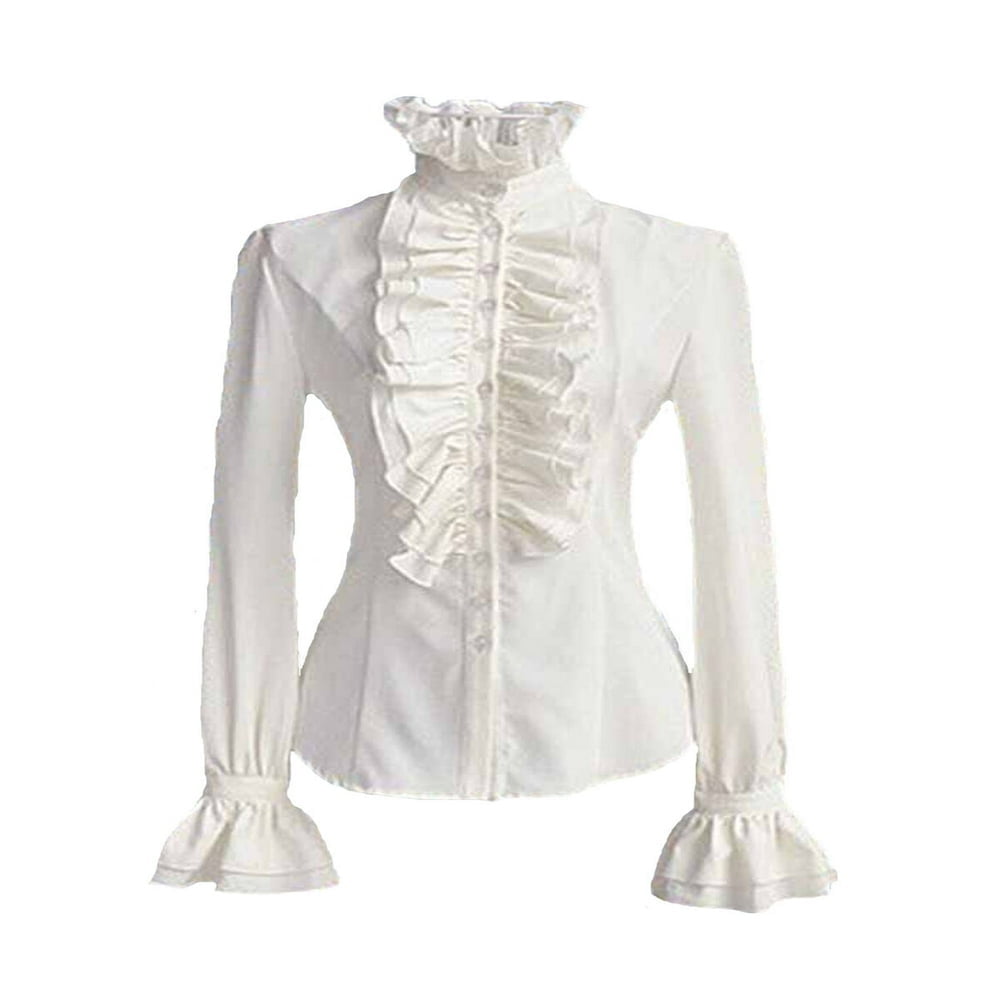 High neck blouse victorian new arrivals