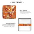 thumbnail image 5 of Sikiie Hippie Flower Leather Tissue Box Cover Square, tissue box holder, Tissue Box with Bottom Belt-5.2”x5.2”x5.2”, 5 of 7