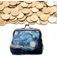 thumbnail image 3 of Monedero Vintage ZHCH de cuero PU con estampado para mujer, 3 of 5