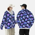 thumbnail image 4 of Lsque flower starry sky Skull UPF 50+ Lightweight Sun Protection Men's Women's Long Sleeve Shirt, Hoodie Performance -Large, 4 of 9