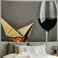 thumbnail image 2 of Orinice Wine Bottle Paper Boat Tapestry Wall Hanging Unique Style Graphic Art Decor for Home Living Room Bedroom Apartment 40x60inch, 2 of 6