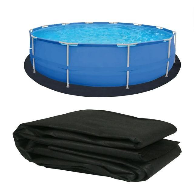 Base protectora para liner de piscina redonda de 5,5 m Ogrmar, acolchado resistente