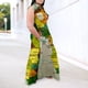 thumbnail image 4 of Vestido camisero informal con solapa y sin mangas con estampado de mapa para mujer de talla grande, 4 of 6