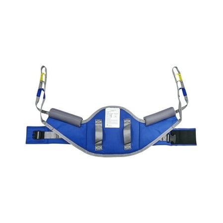 EZ Assistive Sit to Stand Padded Patient Lift Sling, Anti-Slip Material, Blue, 500 lb Capacity M