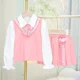 thumbnail image 2 of Sanrios-Conjunto de uniforme de estilo academia para niña, camiseta de Anime My Melody Kuromi, Falda plisada, Top de camisa JK, regalo para niños, 2 piezas, 2 of 5