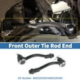 thumbnail image 3 of Unique Bargains 2pcs Front Outer Tie Rod Ends Kit Suspension Steering Tie Rod End for Kia Soul No.568202K050/568202K000, 3 of 6
