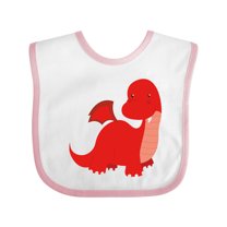 Inktastic Adorable Red Dragon Boys Baby Bib