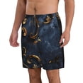 thumbnail image 2 of Balery Elegant Gold Scrollwork Traje de Baño Estilo Hawaiano para Hombre, Shorts de Secado Rápido con Bolsillos-XX-Large, 2 of 6
