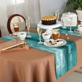 thumbnail image 5 of Table Runner 72 Inches Long for Kitchen Dining, Teal Dresser Scarf Farmhouse, Dining Table Decorations for Wedding/Parties, Retro Oil Painting Modern Abstract Art Aesthetics 14 x 72 In, 5 of 8