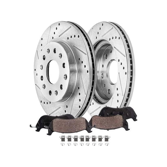 Rear Brake Pad and Rotor Kit - Compatible with 2022 - 2023 Toyota Tundra