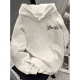thumbnail image 2 of Women's Minimalist Printed Long Sleeve Hoodie Sweatshirt, 2 of 10