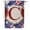 Monogram C, variant on America Forever Patriotic Shield Monogram Z House Flag, 28 x 40 inch Double Sided, Red White Blue Letter Z Flag, USA Shield Decorative Outdoor Yard Art, Memorial Day 4th of July Decor