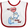 thumbnail image 3 of Inktastic My Nana Loves Me Boys or Girls Baby Bib, 3 of 4