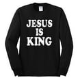 thumbnail image 2 of Jesus Is King Bible Scripture | Mens Christian Long Sleeve T-Shirt, Black, Small, 2 of 3