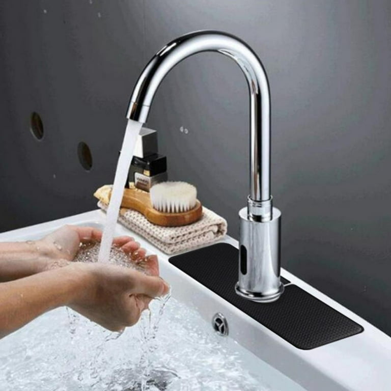 Sevenlady Kitchen Faucet Sink Splash Guard, Silicone Sink Mat, Faucet  Anti-Splash Drying Pad, Handle Drip Catcher Tray for Kitchen Bathroom,  Anti-Slip