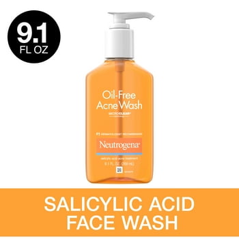 Neutrogena Oil-Free Salicylic  Acne Fighting Face Wash, 9.1 fl. oz