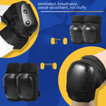 thumbnail image 3 of Equipo de protección para patinetas para adultos, equipo de protección para patinar sobre ruedas para niños, rodilleras de tortuga para patinar, juego de seis piezas engrosadas que se pueden agregar, 3 of 4