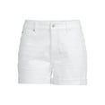 thumbnail image 5 of Time and Tru Women's Mid Rise Cuffed 4" Denim Short, 5 of 5
