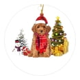 thumbnail image 1 of Fiudx Adorno para Árbol de Navidad, Figura de Mascota Pintada a Mano, Decoración Navideña Única, Adorable Perro para Árbol Genealógico, Idea de Regalo Personalizada, Tamaño 8 Cm X 8 Cm, Regalo para C, 1 of 2