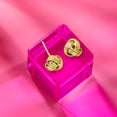 thumbnail image 4 of Ross-Simons Italian 14kt Yellow Gold Textured Love Knot Stud Earrings, Women's, Adult, 4 of 7