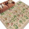 thumbnail image 2 of Rustic Vegetable Garden 5'x7' Area Rug, Vintage Farmhouse Plants Beige Washable Non-Slip Soft Rugs, Low-Pile Large Carpet for Living Room Bedroom Dining Room, Non-Shedding Accent Rug, 2 of 9