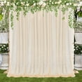 thumbnail image 1 of Mesh Curtain Wedding Arch Drapery White 5 X 10 Ft Light Blue Translucent Decorate Pink Window Decor Ornaments, 1 of 12