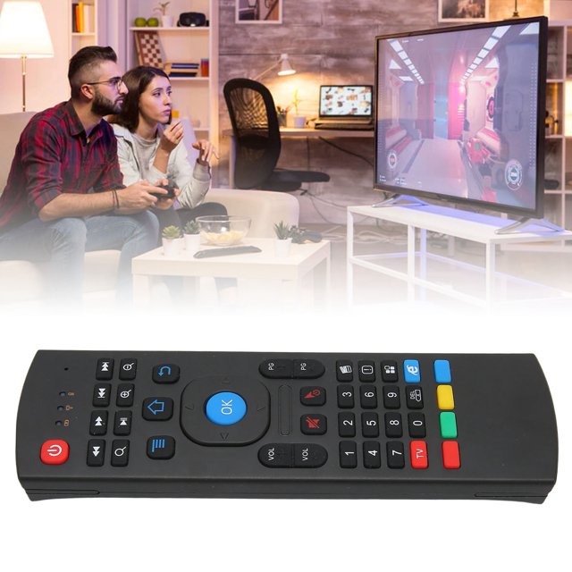 2.4G Clavier de Contrôle à Distance, Prend en Charge la Souris à Distance IR Transmission MX3 33ft Intégré Gyroscope pour Projecteur pour PC