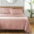 thumbnail image 2 of Better Homes & Gardens 4-Piece 300 Thread Count Old Rose Cotton Sateen Bed Sheet Set, Queen, 2 of 7