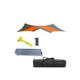thumbnail image 1 of maskred Auvent Tente Support Poteau Corde Bâche Tentes Pliantes Multi-Fonctions Abri Solaire Imperméable Rangement Facile Auvent Extérieur Randonnée Vert 3x3 Ensemble de Rideaux Orange Hexagonal Auvent, 1 of 6