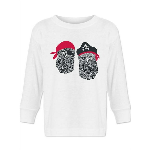 Cute Owl Pirates Long Sleeve Toddler -Image by Shutterstock, 4 Toddler
