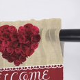 thumbnail image 6 of Sheer Valance Curtains for Kitchen Living Room Decor, Happy Valentine''s Day Red Rose Loving Heart Semi Sheer Curtain Voile Valance Rod Pocket Window Treatment Short Curtain Panel 54"x18", 6 of 6
