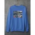 thumbnail image 3 of Monets Garden Sweatshirt Women -Mary Jean Weber Designs, Female XX-Large, 3 of 4