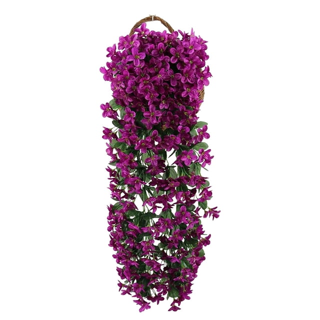 TACILIP Simulated Rose Bouquets Simulated Flower Wall Hanging Baskets Decorative Landscaping Artificial Flowers Rattan Home Decor Flowers Birthday Decorations, Gifts for Men