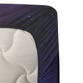 thumbnail image 4 of Ambesonne Nebula Fitted & Top Sheet Set with Sham, Milky Way Galaxy Stars, Navy Purple, 4 of 5